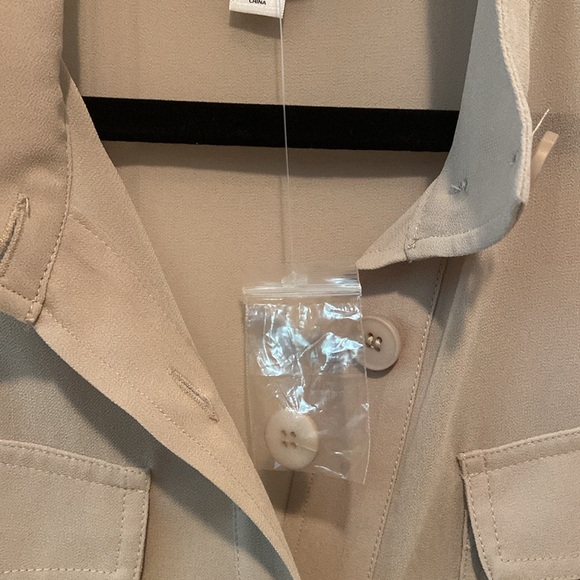 MarlaWynne Wynne Layers Chiffon Safari Jacket Linen Size Small New - Picture 12 of 12